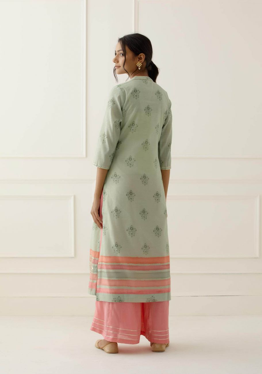 Multi Colour Gota Patti Work Suit Set