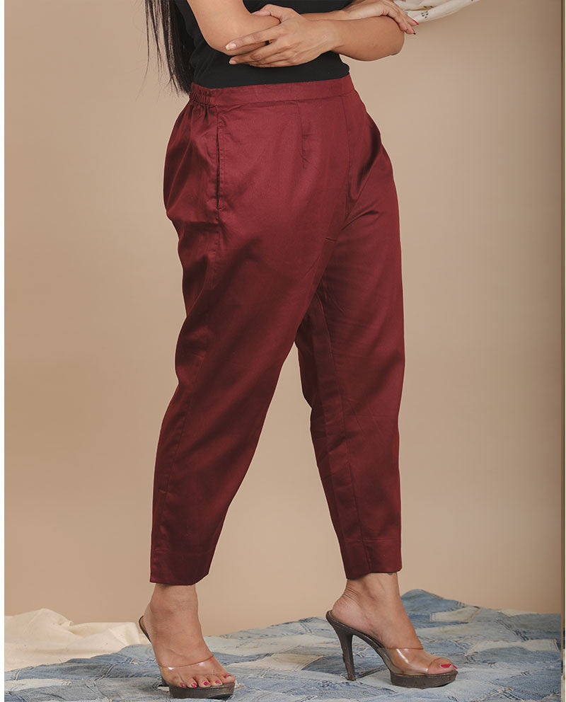 Glace Cotton Pencil Pant