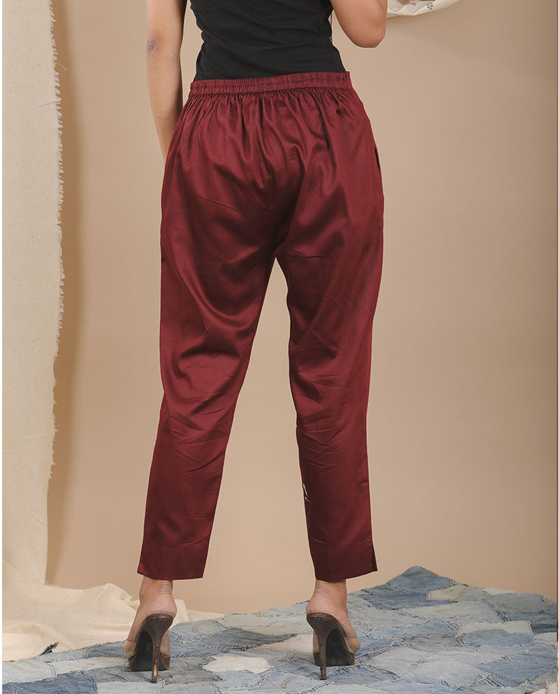 Glace Cotton Pencil Pant