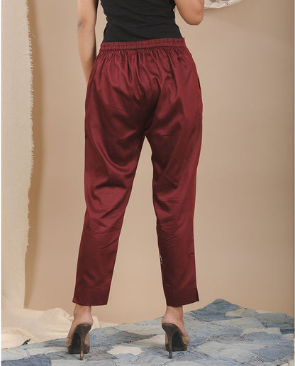 Glace Cotton Pencil Pant