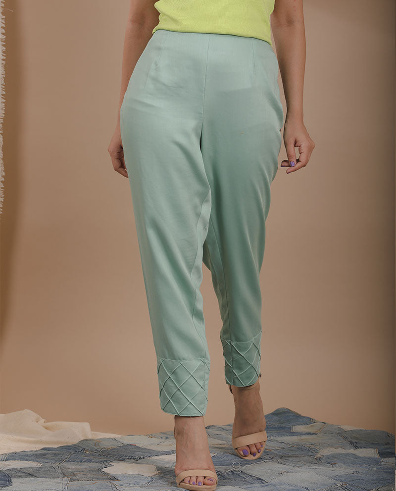 Glace Cotton Pencil Pant