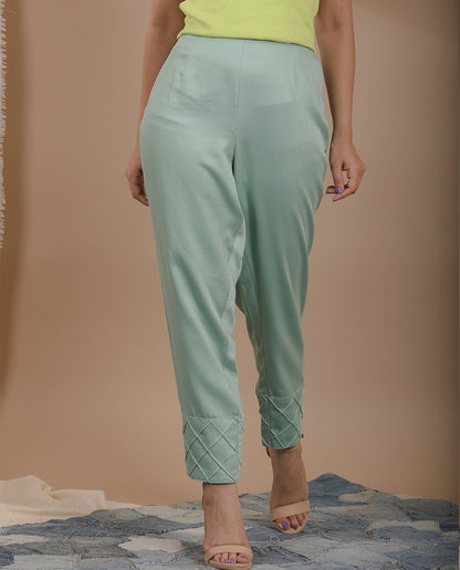 Glace Cotton Pencil Pant