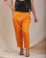 Straight Pant with Pearl Work