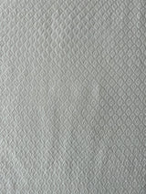 Off White Cotton Embroidered Fabric
