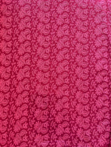 Maroon Georgette Embroidered Fabric