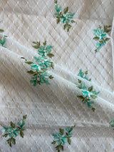White Embroidered Voile Fabric