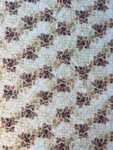 Lemon Floral Print Cotton Fabric