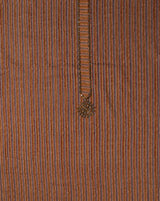 Stripes Printed Cotton Suit with Kota Doriya Dupatta