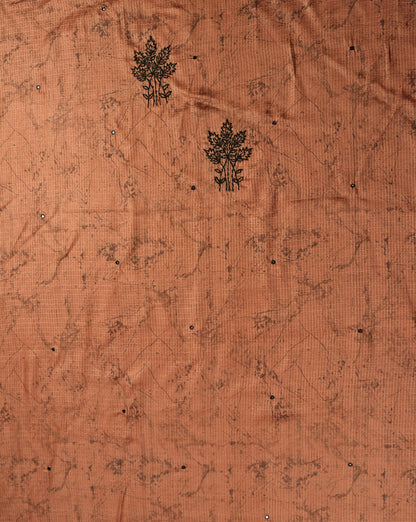 Chanderi Hand Embroidered Suit with Kota Doriya Printed Dupatta