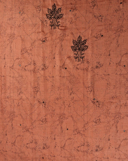 Chanderi Hand Embroidered Suit with Kota Doriya Printed Dupatta