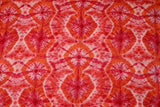 Pink Satin Printed Fabric
