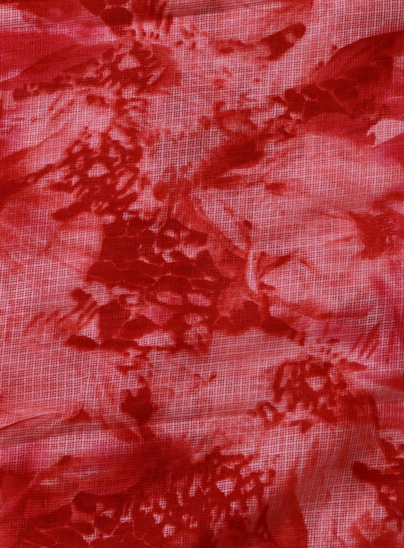 Pink Kota Doriya Printed Fabric