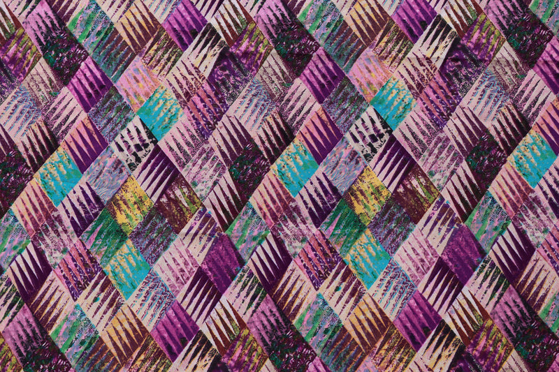 Purple Modal Printed Fabric
