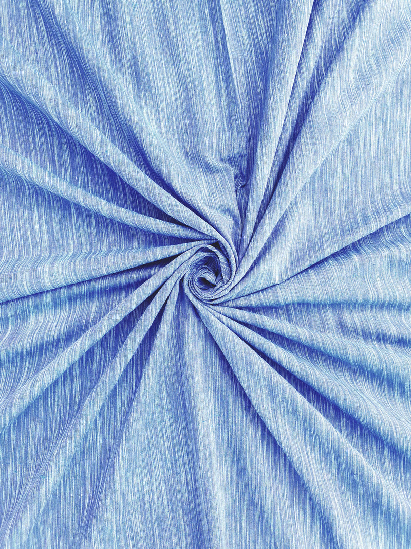 Self Weaved Purple Cotton Fabric