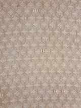 Beige Cotton Geometrical Print Fabric