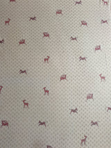 Brown Deer Print Rayon Fabric