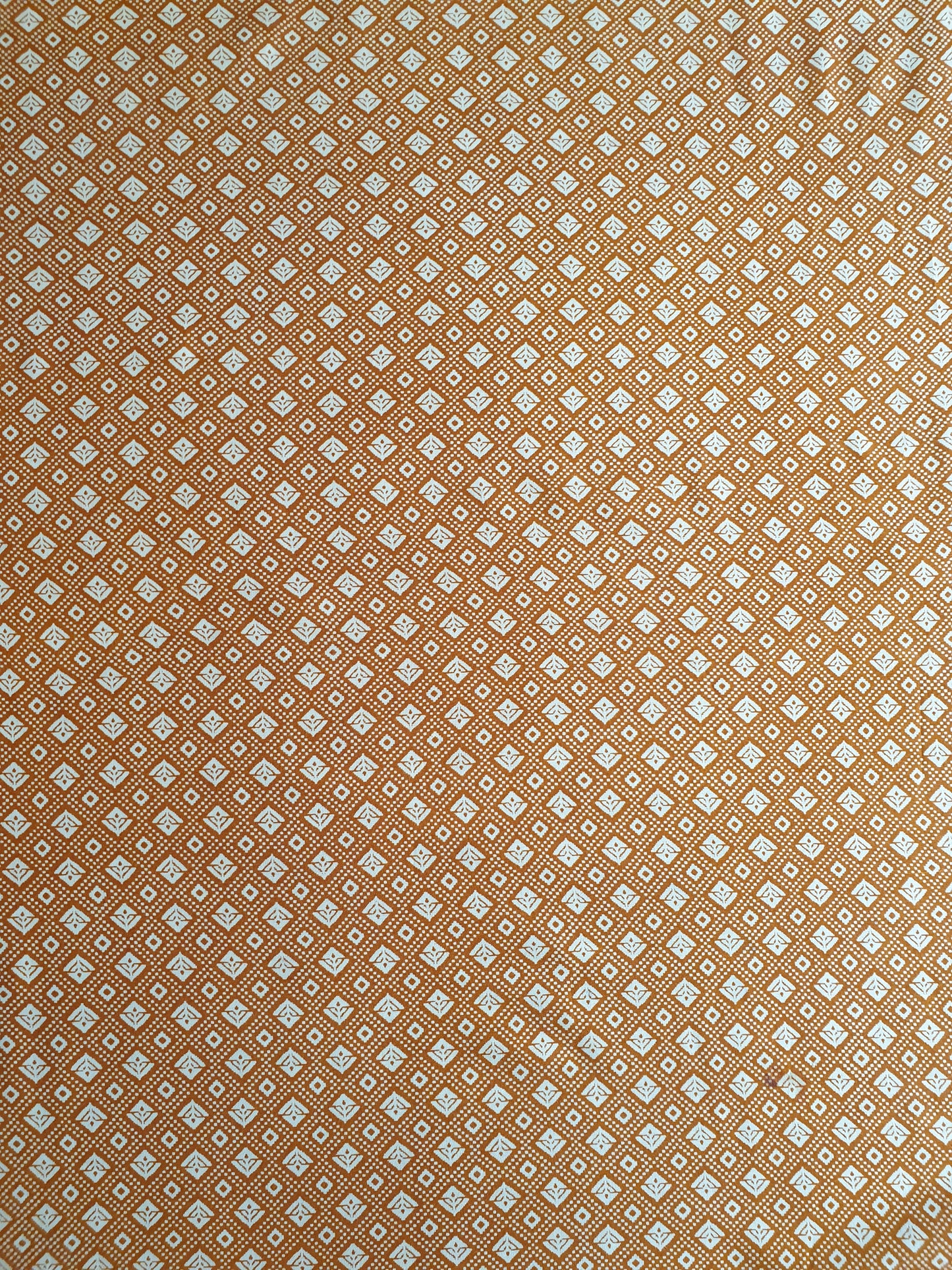Beige Geometrical Print Rayon Fabric