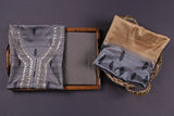 Grey Gota Patti Suit Set