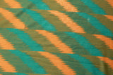 Green Weaved Maheshwari Fabric