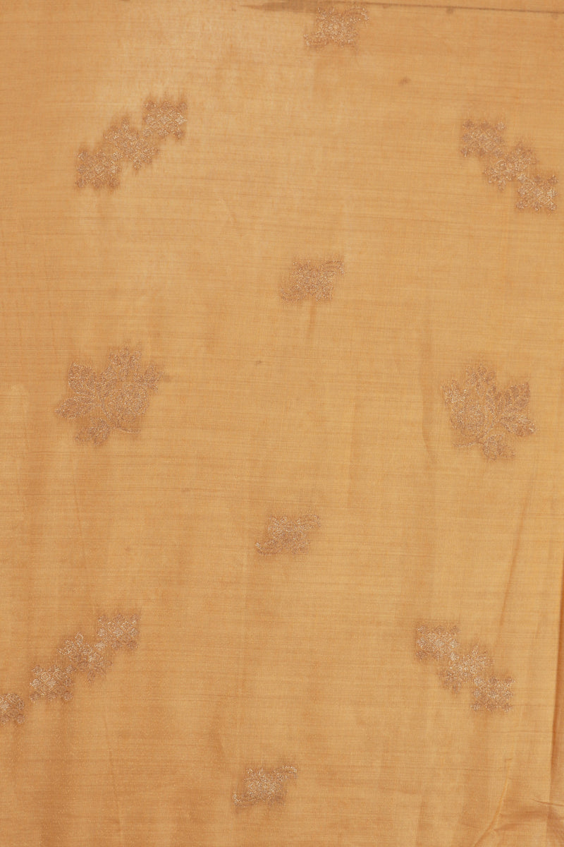 Yellow Weaved Maheshwari Fabric