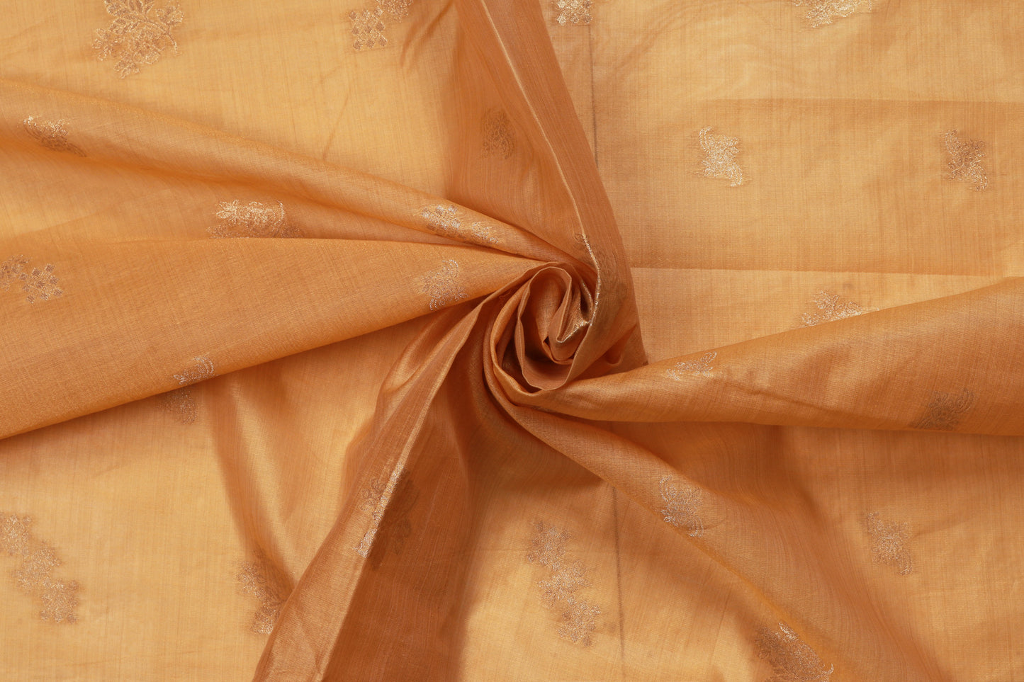 Yellow Weaved Maheshwari Fabric