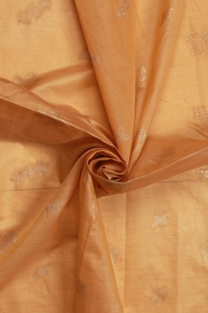 Yellow Weaved Maheshwari Fabric