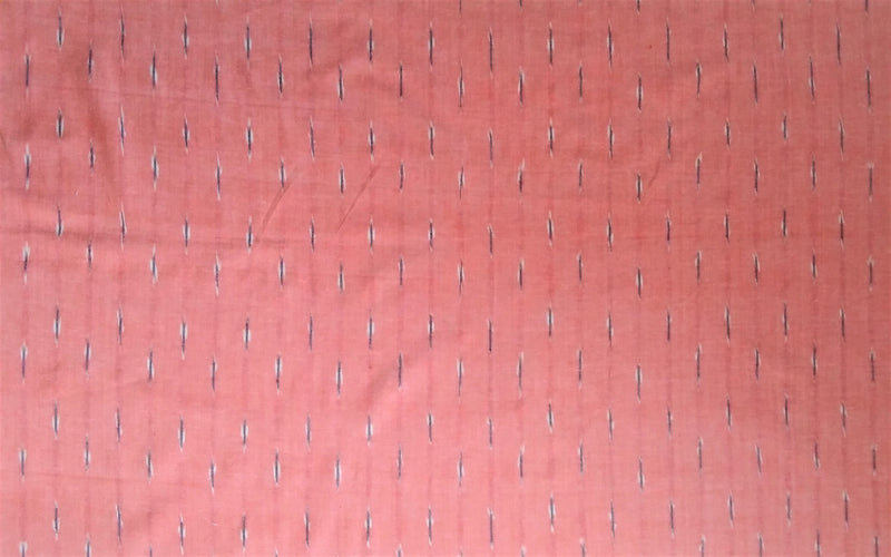Geometric Woven Washed Ikat Cotton Fabric