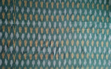 Geometric Woven Washed Ikat Cotton Fabric