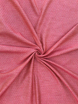 Pink Weaved Maheshwari Fabric