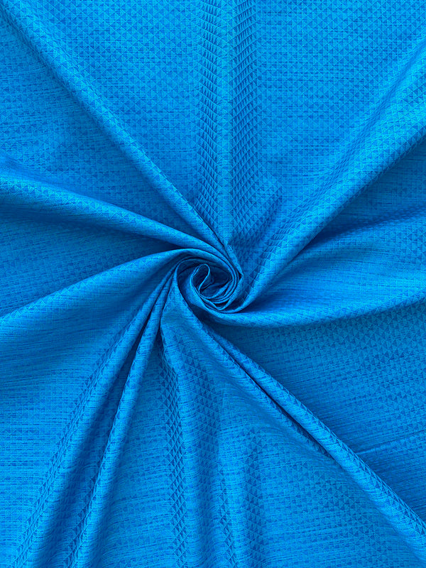 Blue Weaved Maheshwari Fabric