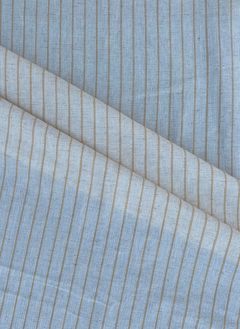 Off White Cotton Weaved Fabric