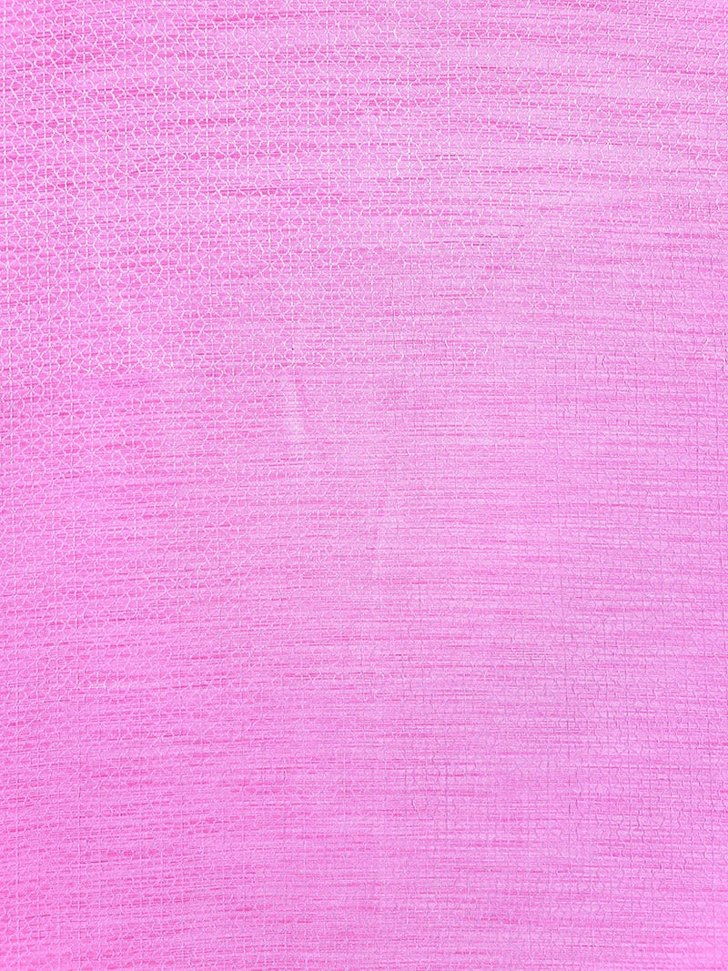 Pink Maheshwari Weaved Fabric